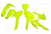 UFO KOMPLET PLASTIKÓW HUSQVARNA TC/FC 125/250/300/350/450 16-18 (Z WYJĄTKIEM TC 250 16) KOLOR ŻÓŁTY FLUO (HU616DFLU) 