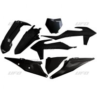 UFO KOMPLET PLASTIKÓW KTM SX 125/150/250 19-22, SXF (SX-F) 250/350/450 19-22 KOLOR KOLOR CZARNY (KT522E001) 
