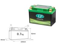 LANDPORT AKUMULATOR LITOWO-JONOWY LIFEPO4 LFP9 (ML LFP9) (134X65X92) (YTX9BS, YT9B4, YT7B4, YT9BBS,YT7BBS) (36 WH) (WAGA 700G) ( 