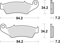 TRW ZF KLOCKI HAMULCOWE KH185 KH389 SINTER SINTER STREET HONDA XL 125 03-08, XR 400 96-03, XLV 650 TRANSALP 97-13, XRV 750 AFRIC 