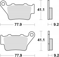 TRW ZF KLOCKI HAMULCOWE KH208 SINTER STREET TENERE 700 APRILIA PEGASO 650 01-10, ETV 1200 CAPONORD 13-17, HONDA NX 650 DOMINATOR 