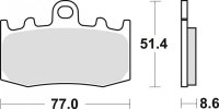 TRW ZF KLOCKI HAMULCOWE KH335 ORGANIC BMW R 1100 S 01-05, R 1150 GS / ADV / R /RT 01-06, K 1200 GT / RS 01-08 K 1200 S 05-09 R12 