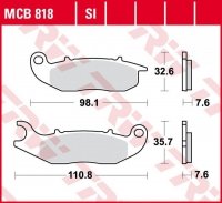 TRW ZF KLOCKI HAMULCOWE KH465 ORGANIC AJP PR3/PR4/PR5 13-,DERBI TERRA/CITY CROSS 125 08-16, HONDA CRF 250L/M/R 13-, PIAGGIO LIBE 