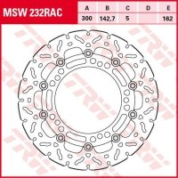 TRW ZF TARCZA HAMULCOWA PRZÓD KAWASAKI NINJA 650, Z 650 17-, (300X142X5MM) WAVE 