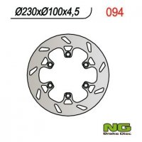 NG TARCZA HAMULCOWA TYŁ KAWASAKI KLX 250/650,KX, KLX 250R 93-98, KLX 650R 93-03, KLX 300 93-97 (230X100X4,5) 