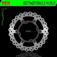 NG TARCZA HAMULCOWA PRZÓD KAWASAKI KXF 250/450, PŁYWAJĄCA 270MM (270X109X3,0) 4 OTWORY O ŚR. 9,5MM WAVE 