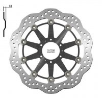 NG TARCZA HAMULCOWA PRZÓD HONDA XL 1000V 99-13, VFR CROSSRUNNER 800 '11-14 (296X62X5MM) (6X6,5MM) WAVE PŁYWAJĄCA (ŚRODEK ALUMINIOWY) 