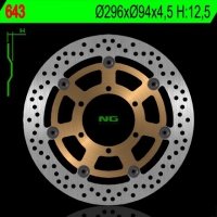 NG TARCZA HAMULCOWA PRZÓD HONDA CBR 600F 01-10, CB 900F 02-07 VTX 1800C 01-08 (296X94X4,5) (6X6,5mm) 