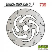 NG TARCZA HAMULCOWA PRZÓD HARLEY-DAVIDSON (292X50,8X5) 883/1200/1340/1450, 5 OTORÓW ŚR.8,5 