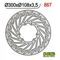 NG TARCZA HAMULCOWA PRZÓD DERBI 50/125, APRILIA 50/125, RIEJU 50 SMX (300x108x3,5) 