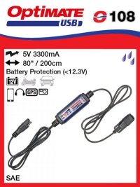 OPTIMATE ŁADOWARKA USB ZE ZŁĄCZEM SAE 3300mA (EL) 