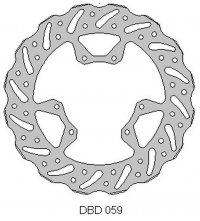DELTA BRAKING TARCZA HAMULCOWA PRZÓD HONDA CRF 250 15-21, CRF 450 15-21, WAVE (260X101,2X4MM) (6X6,5MM) (NG1486) 