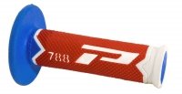 PROGRIP MANETKI PG788 OFF ROAD (22+25MM, DŁ.115MM) KOLOR BIAŁY/CZERWONY/JASN<br />Y NIEBIESKI (TRÓJSKŁADNIKOWE) (788-256) (PG788/24) 