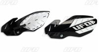 UFO OSŁONY RĄK (HANDBARY) FLAME SUZUKI RMZ 250/450 12-17 KOLOR CZARNY/BIAŁY (Z MOCOWANIAMI) - PROMOCJA 