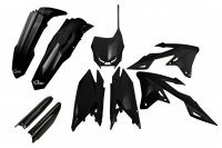 UFO KOMPLET PLASTIKÓW (FULL KIT) Z OSŁONAMI TELESKOPÓW (AMORTYZATORÓW) SUZUKI RMZ 250 19-25, RMZ 450 18-25 KOLOR CZARNY 