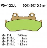 VESRAH KLOCKI HAMULCOWE KH69 SPIEK METALICZNY (ZŁOTE) (MADE IN JAPAN) 