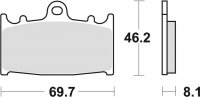 TRW klocki hamulcowe przód Kawasaki ZZR 600 ( 90-05) 