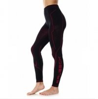 Brubeck Cooler Damskie spodnie termoaktywne black-red 