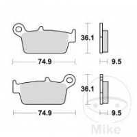 Delta Braking klocki hamulcowe przód KYMCO 50 Top Boy 97-06 F 