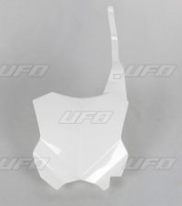 UFO TABLICA NA NUMER STARTOWY KAWASAKI KXF 450 '16-'21, KXF 250 '17-'21 KOLOR BIAŁY 