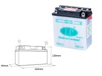 LANDPORT Honda NS 125 F/R (87-89) akumulator obsługowy bez elektrolitu 
