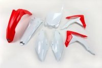 UFO KOMPLET PLASTIKÓW HONDA CRF 450 '13-'16, CRF 250R '14-'17 KOLOR OEM (BIAŁY/CZERWONY) 