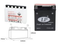 LANDPORT Honda XR 200 (01-) akumulator elektrolit osobno 
