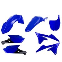 POLISPORT KOMPLET PLASTIKÓW YAMAHA YZ 250F '14-'18; YZ 450F '14-'17 KOLOR NIEBIESKI CZARNY 