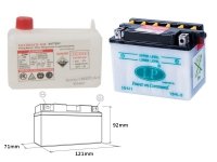 LANDPORT Aprilia Habana/Mojito 50 (99-05) akumulator elektrolit osobno 
