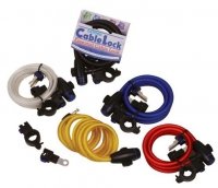 Oxford linka Cable Lock z zamknięciem 1,8m - Czarna 