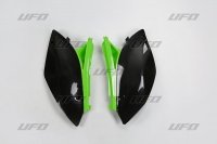 UFO BOCZKI TYLNE KAWASAKI KXF 250 '09-'12 KOLOR OEM (CZARNY/ZIELONY) 