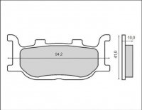 Brenta klocki hamulcowe przód Yamaha XVS 250 Drag Star (01-04) 