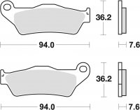 TRW klocki hamulcowe przód Yamaha YZF 125 R (08-13) 