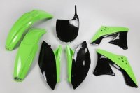 UFO KOMPLET PLASTIKÓW KAWASAKI KXF 250 '09-'12 KOLOR OEM (ZIELONY/CZARNY) 