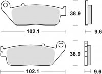 TRW klocki hamulcowe przód HONDA VTR - Interceptor 250 ( 97-11) 
