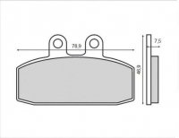 Brenta klocki hamulcowe przód Honda NS 125 F/R (86-90) 