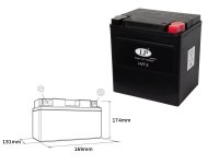 Polaris 500 Ranger 4x4 98-03 akumulator Landport (zalany) 