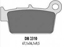 Delta Braking KAWASAKI 450 KLX (07-13) klocki hamulcowe tył 