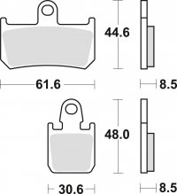 TRW klocki hamulcowe przód Yamaha MT-01 1700 (05-12) 