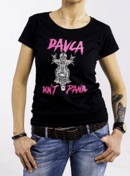 DAVCA T-shirt Damski Don't Panic Black