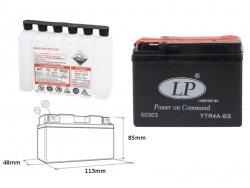 LANDPORT Honda X8R (99-04) akumulator elektrolit osobno