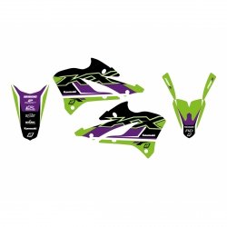 BLACKBIRD KOMPLET NAKLEJEK (OKLEIN) KAWASAKI KX 450F 12-15 DREAM 5 KOLOR ZIELONY CZARNY