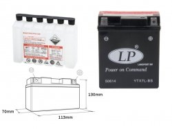 LANDPORT Honda SH 125 (01-05) akumulator elektrolit osobno