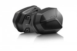 ZESTAW KUFRÓW BOCZNYCH AERO ABS I STELAŻY SW-MOTECH HONDA VFR1200X CROSSTOURER (11-) BLACK 2X25L