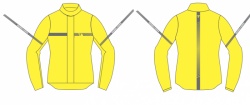 KURTKA PRZECIWDESZCZOWA REBELHORN HORIZON FLUO YELLOW 3XL