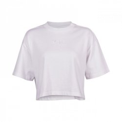 T-SHIRT FOX LADY WORDMARK OS CROP WHITE S