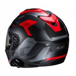 KASK MOTOCYKLOWY HJC I91 CARST BLACK RED L