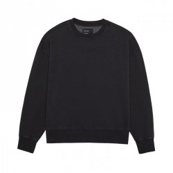 BLUZA FOX WORDMARK OVERSIZED FLEECE CREW BLACK XL