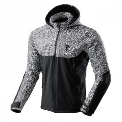 KURTKA TEKSTYLNA REBELHORN SLASH NORIAKI BLACK/WHITE SOFTSHELL 4XL