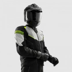 KURTKA TEKSTYLNA REBELHORN HIFLOW V BLACK/GREY/FLUO YELLOW S